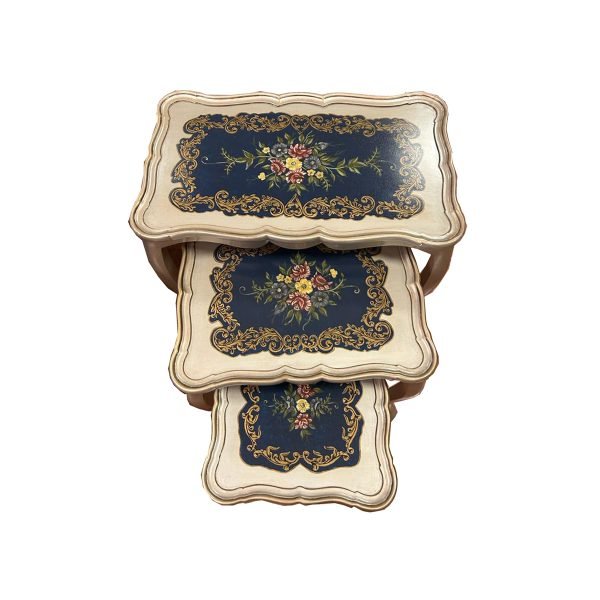 Hand Painted Nest of Tables (Design B) - Image 3