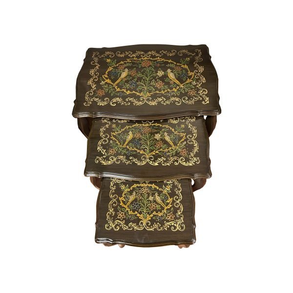 Hand Painted Nest of Tables (Design A) - Image 3