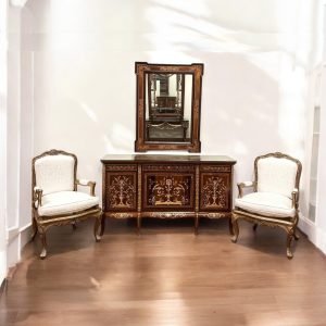 Elleanor Buffet Side Board & Mirror Frame