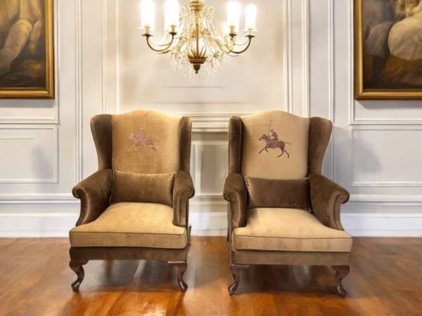 Equestrian Wing Chair - Image 3