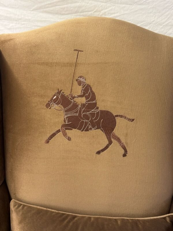 Equestrian Wing Chair - Image 5