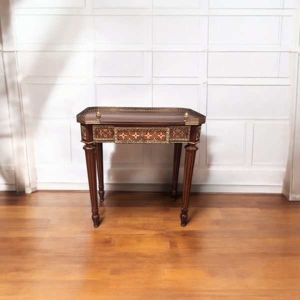Ella Marquetry Side Table - Image 2