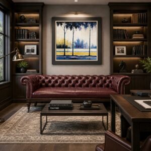 Oxblood Chesterfield Sofa