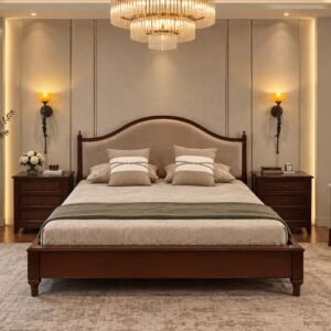 Aurelia Arched Upholstered Bed Set