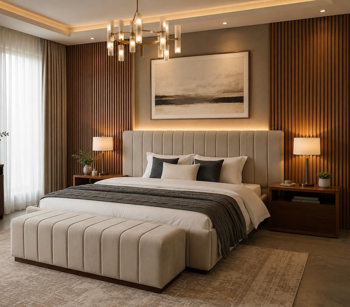 Linear Luxe Bed